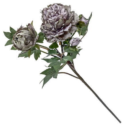Kunstbloem Pioen paars 63cm |