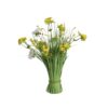 Kunstbloem boeket h40cm geel/wit | Decoris