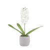 Kunstbloem hyacint wit in pot 15xH41cm | Mansion Atmosphere