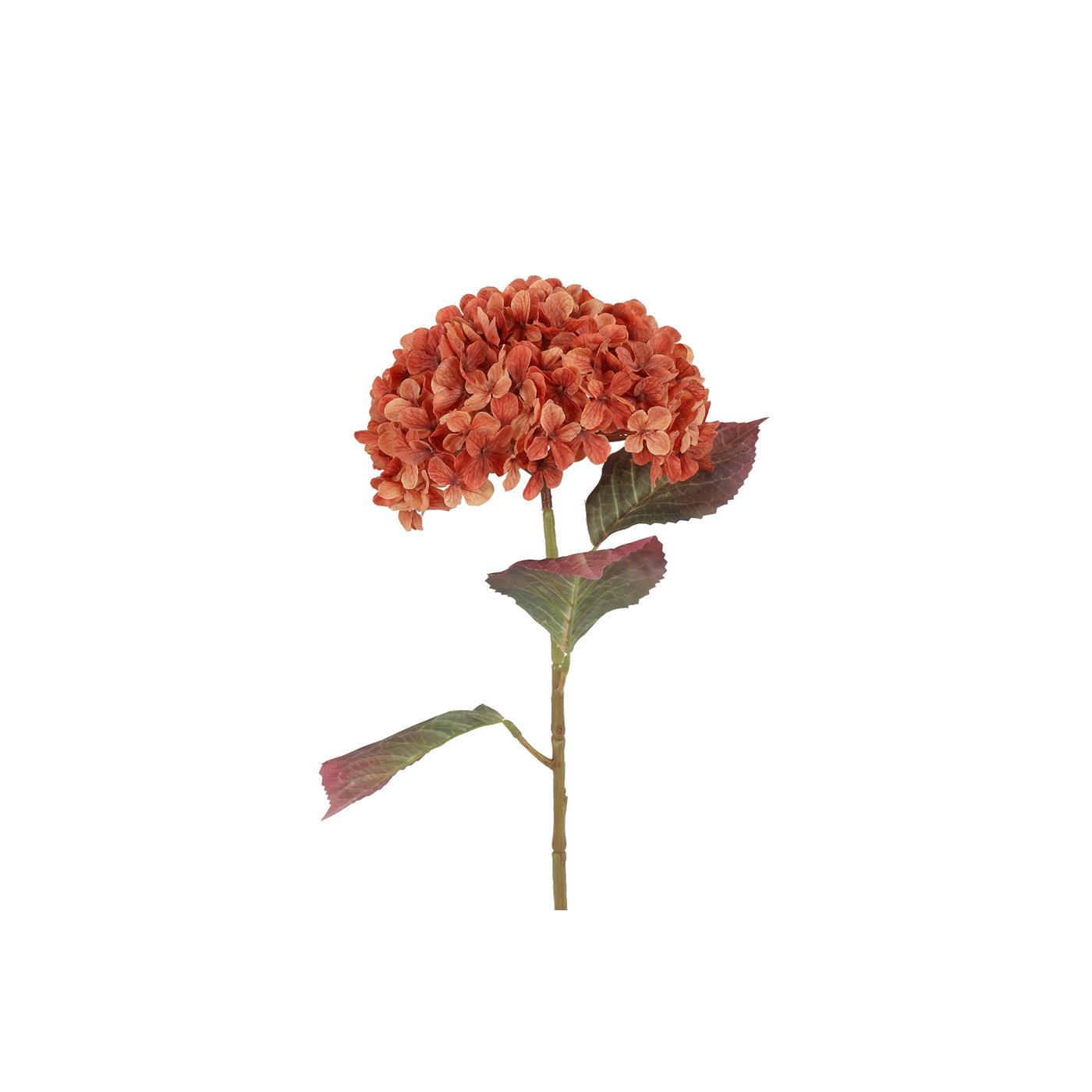 Kunstbloem hydrangea L oranje | Countryfield