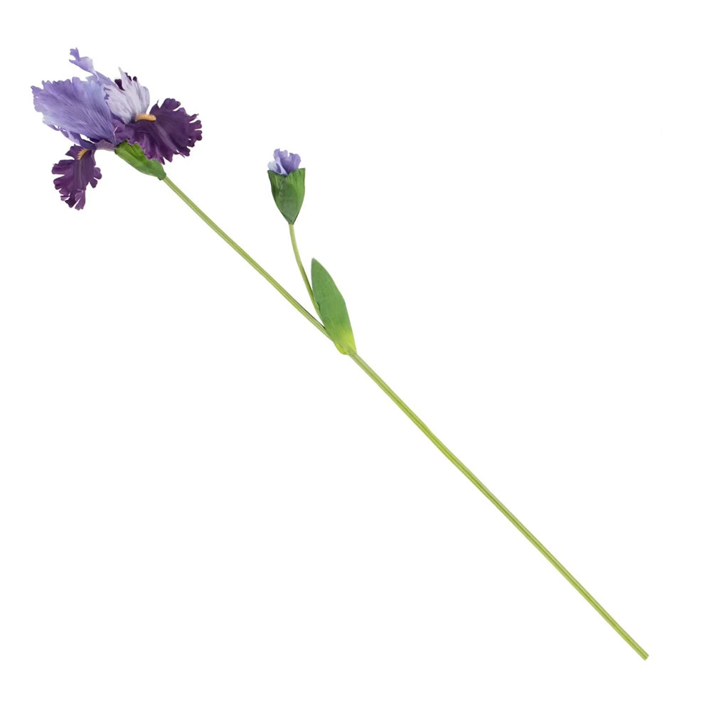 Kunstbloem iris paars 80cm |