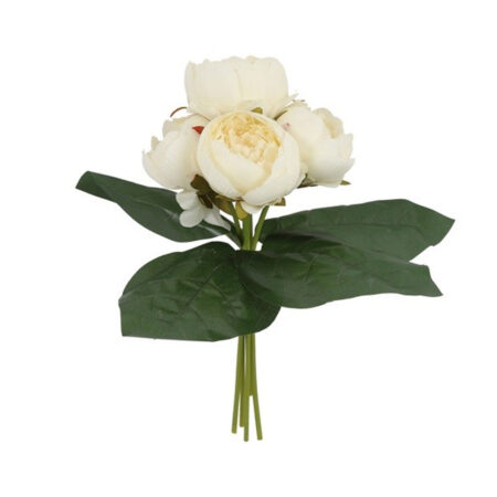 Kunstboeket Peony Wit |