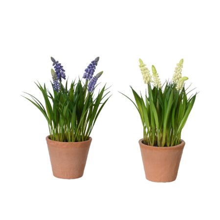 Kunstplant druifjes in pot Ø11xH26cm | Decoris