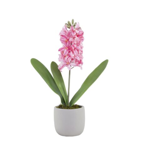 Kunstplant hyacint roze in pot 15xH41cm | Mansion Atmosphere