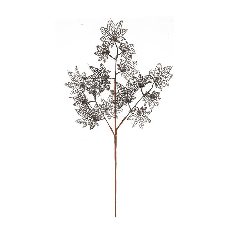 Kunsttak esdoorn blad L75cm Zwart | Naturel Collections