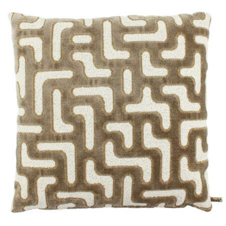 Kussen Blanka Taupe 45x45 | Claudi