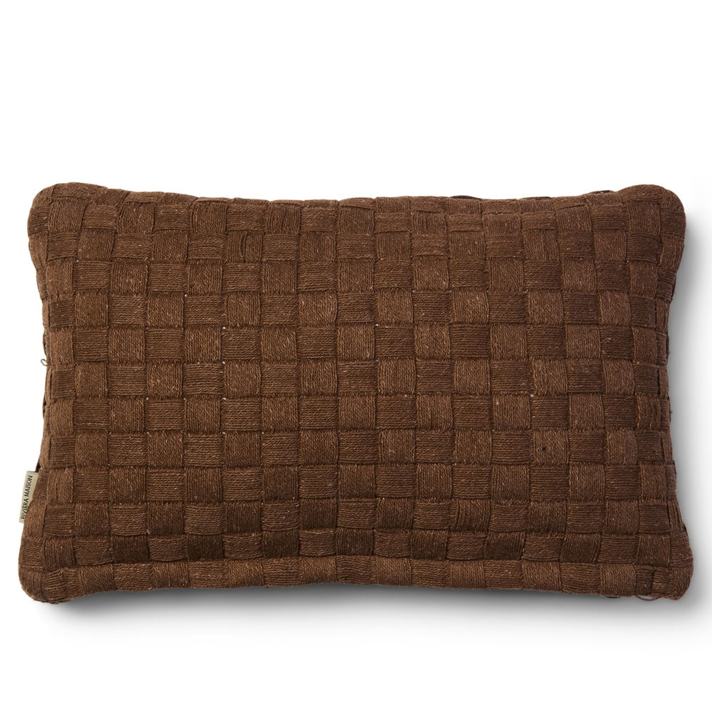 Kussen Carre Brown 50x30 | Riviera Maison