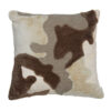 Kussen Cetuno creme donkerbruin 45x45 | Light & Living