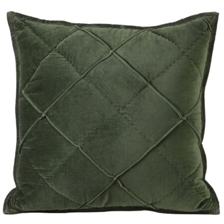 Kussen Diamond velvet olive |
