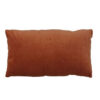 Kussen Khios velvet terracotta langwerpig |