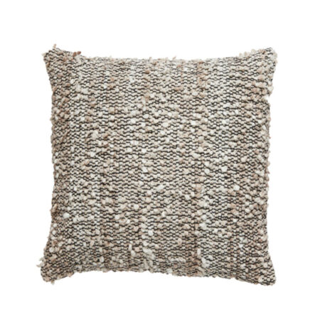 Kussen Mezoki Boucle bruin 45x45cm | Light & Living