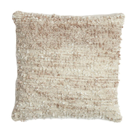 Kussen Mezoki boucle licht bruin 45x45cm |