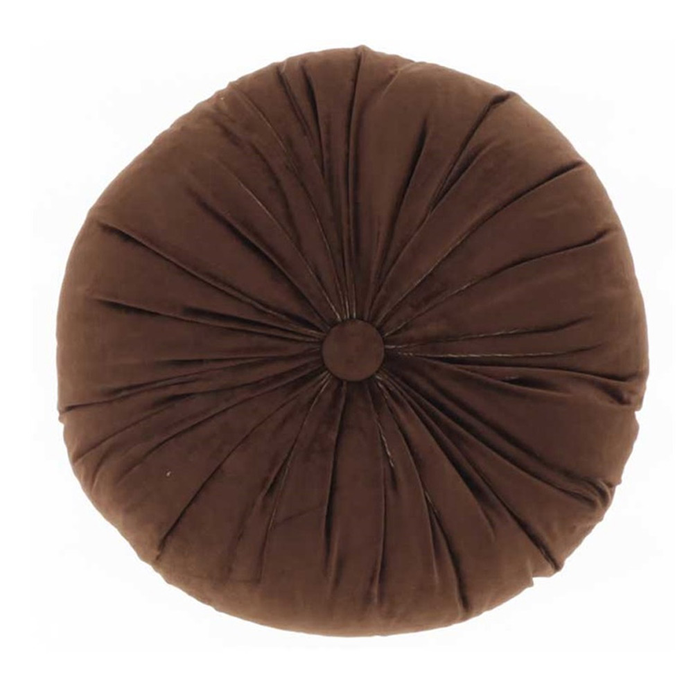 Kussen Tatum rond Bison Brown |