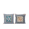 Kussen met schelp katoen 43x43x4cm | Decoris