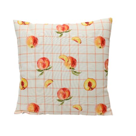 Kussen polyester buiten 45x45cm perzik | Decoris