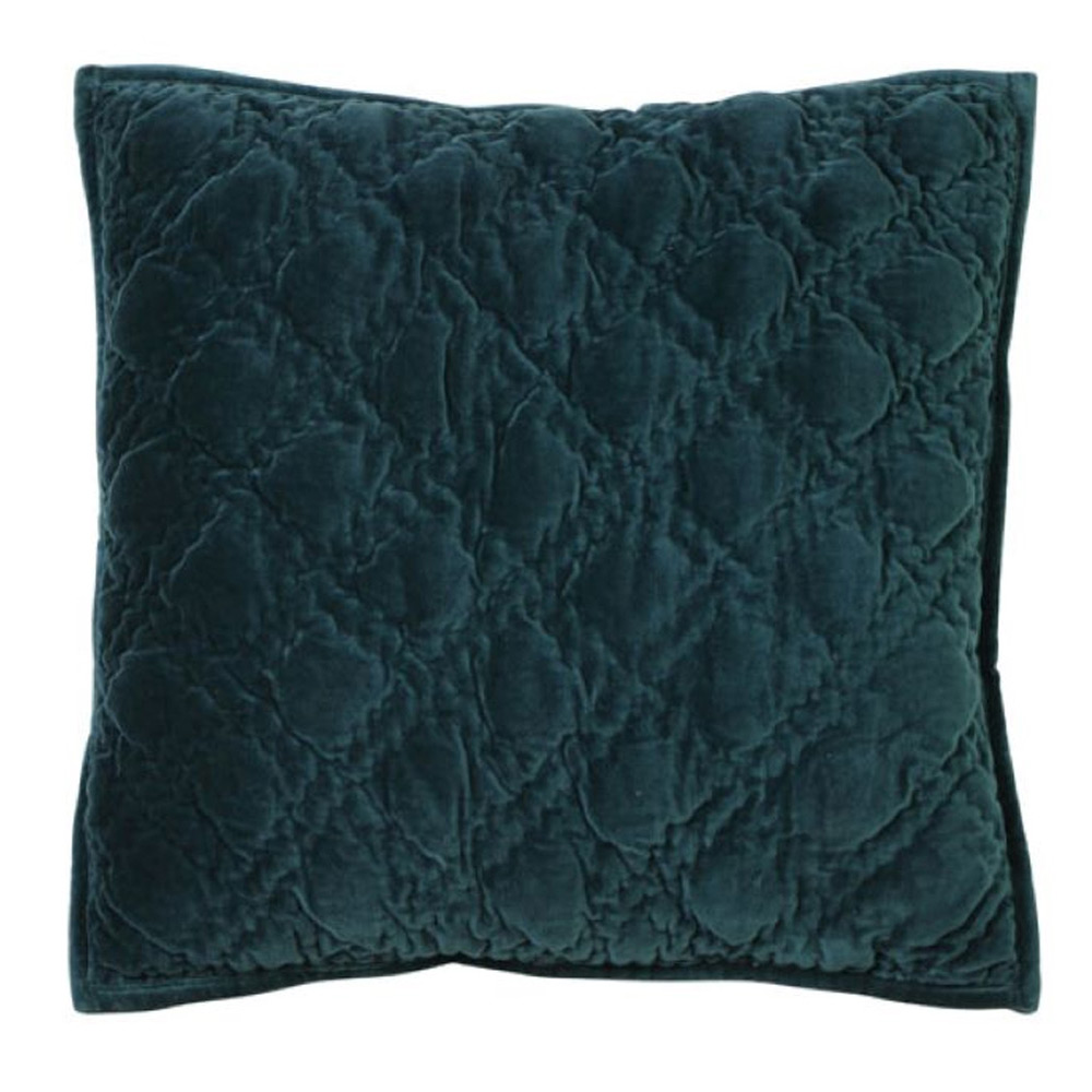 Kussen velvet diamond petrol |