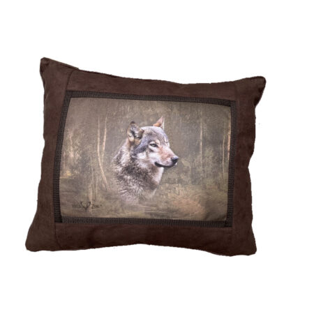 Kussen wild suede look Wolf | Nature Galerie