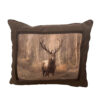 Kussen wild suede look edelhert voorkant | Nature Galerie