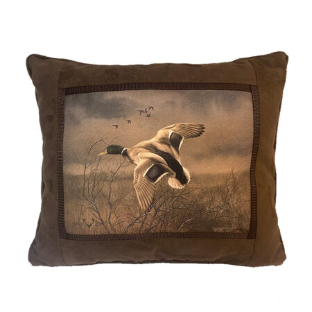 Kussen wild suede look eend | Nature Galerie