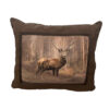 Kussen wild suede look zijkant edelhert | Nature Galerie