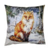 Kussenhoes bruin blauw vos | Clayre&Eef