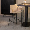 LABEL51 Barkruk Joni Elegance stof - Beige (zithoogte 78cm) | LABEL51