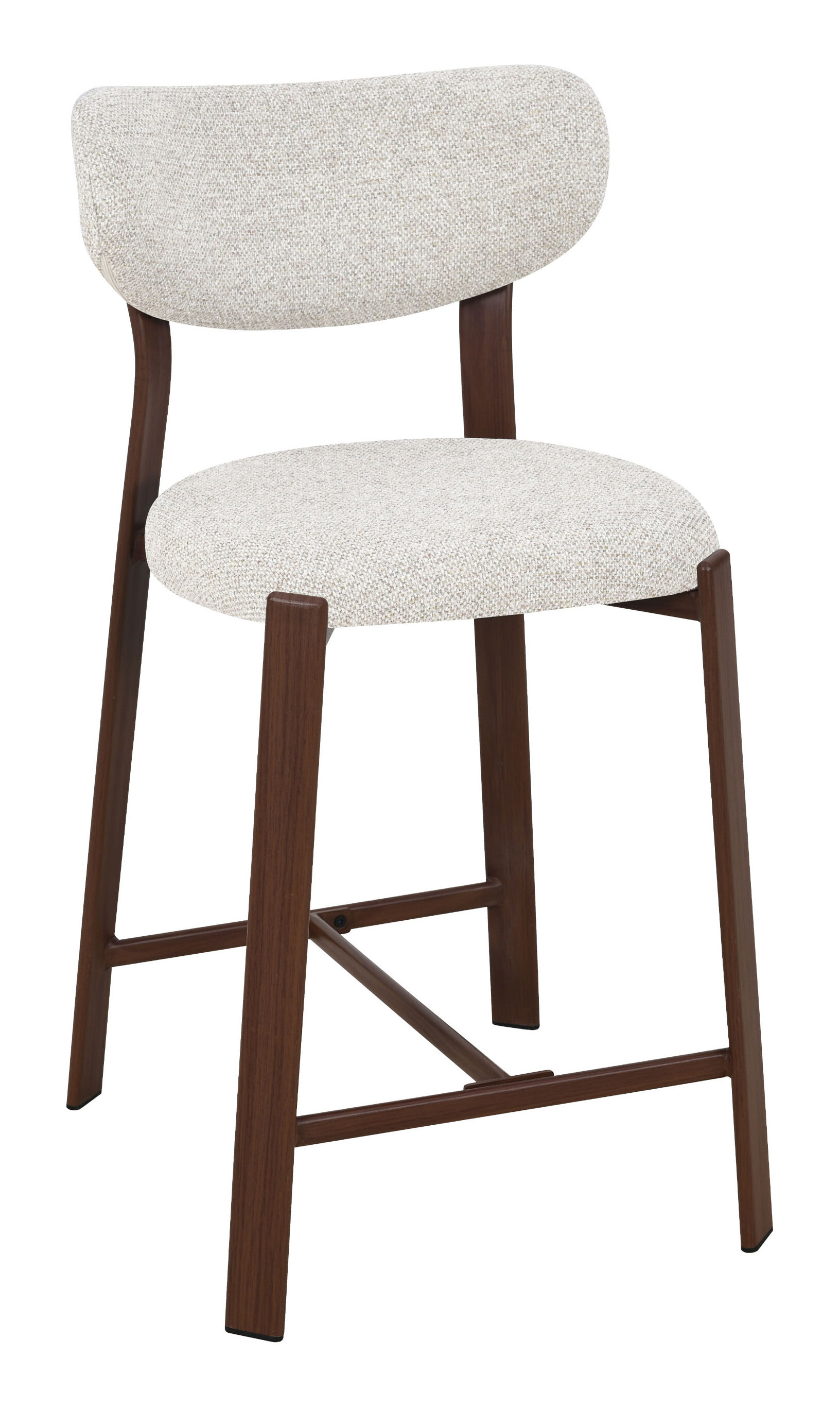 LABEL51 Barkruk Mika Prestige-stof - Naturel (zithoogte 50cm) | LABEL51