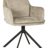 LABEL51 Draaibare Eetkamerstoel Joy Elegance stof - Beige | LABEL51