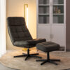 LABEL51 Draaifauteuil 'Alvar' Met hocker
