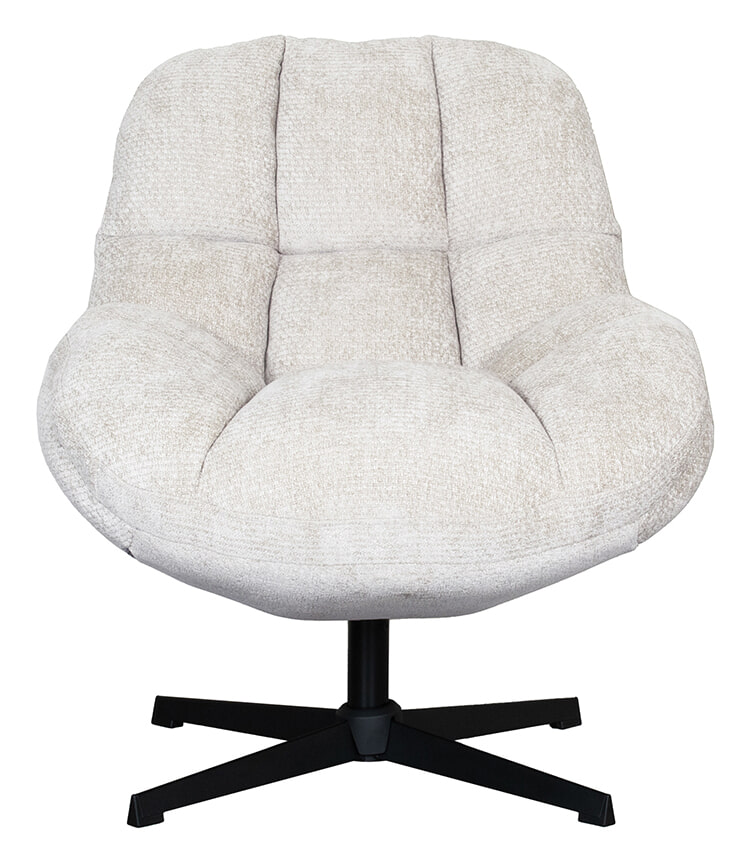 LABEL51 Draaifauteuil Huxley Elite stof - Naturel | LABEL51