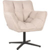 LABEL51 Draaifauteuil Ian Bouclé - Naturel | LABEL51