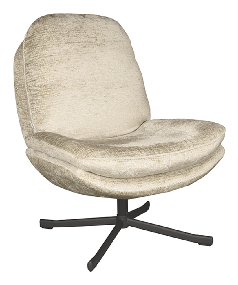 LABEL51 Draaifauteuil Noel Elegance stof - Beige | LABEL51