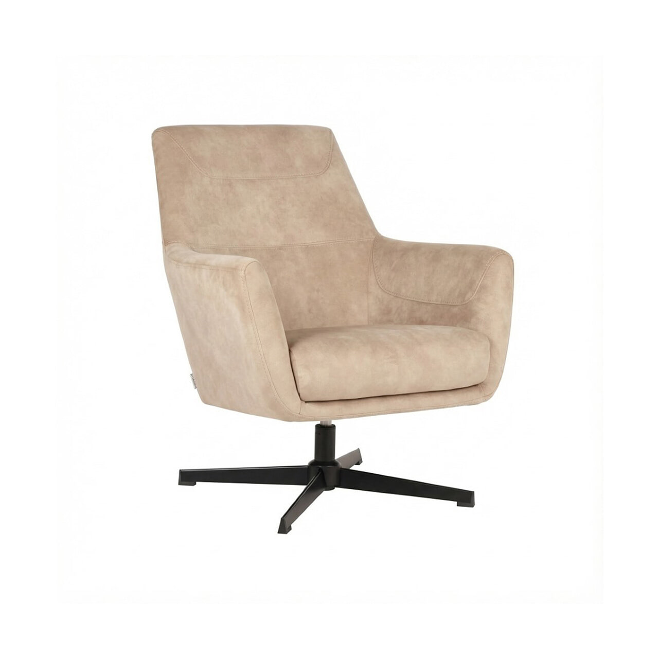 LABEL51 Draaifauteuil Toby Velvet - Naturel | LABEL51