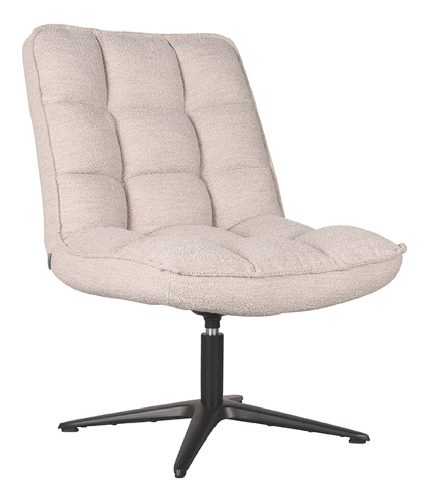 LABEL51 Draaifauteuil Vince Bouclé - Naturel | LABEL51