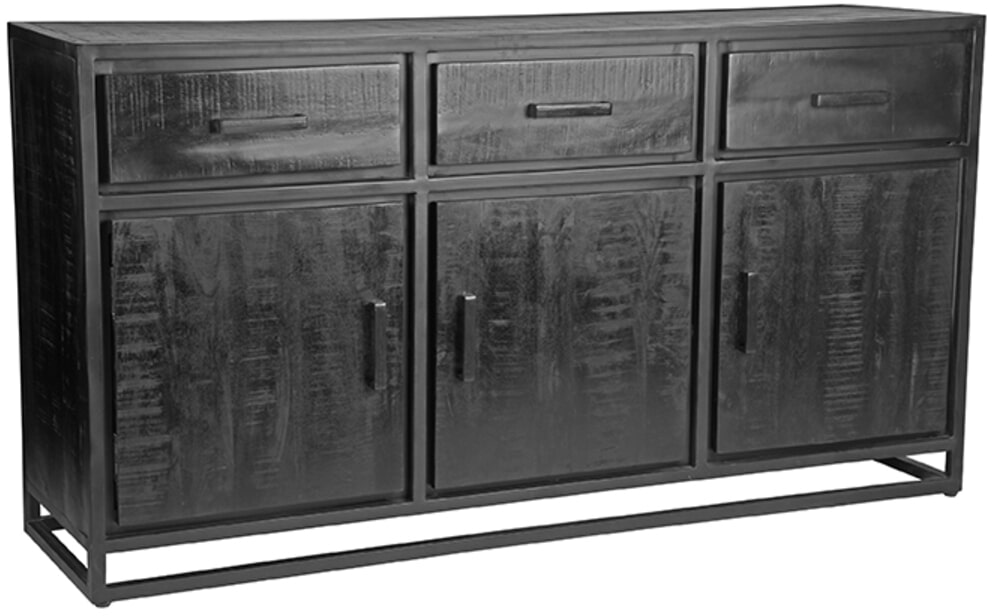 LABEL51 Dressoir Chili Zwart Mangohout