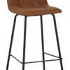 LABEL51 Eetkamerstoel Bistro Micro Suede - Cognac (zithoogte 78cm) | LABEL51
