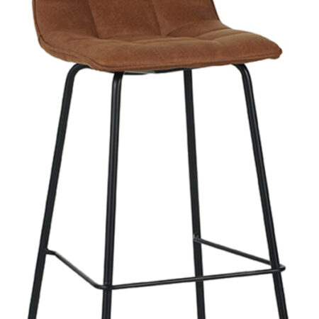 LABEL51 Eetkamerstoel Bistro Micro Suede - Cognac (zithoogte 78cm) | LABEL51