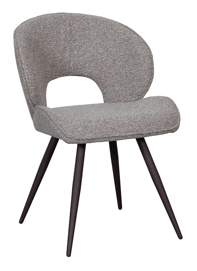 LABEL51 Eetkamerstoel Sakura Bouclé - Mushroom | LABEL51