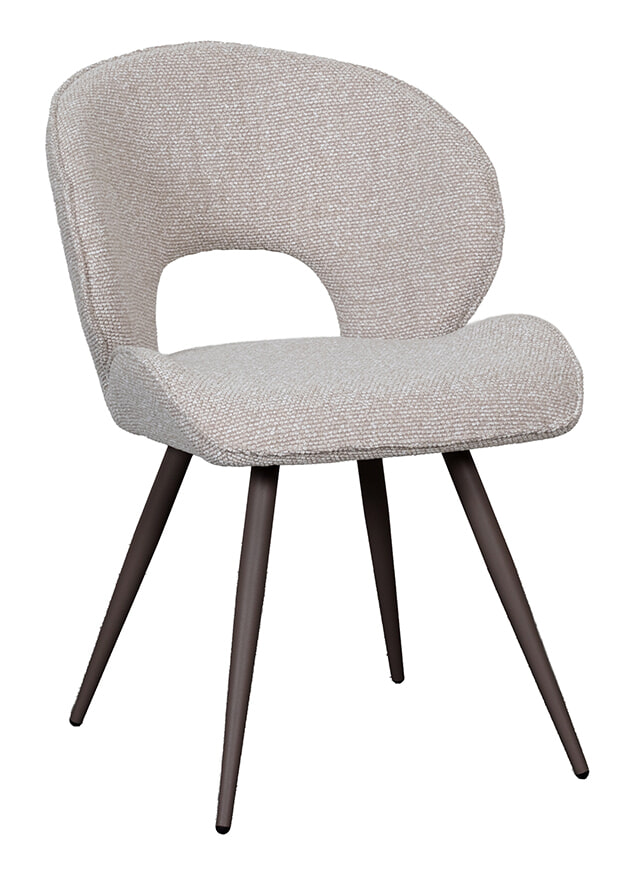 LABEL51 Eetkamerstoel Sakura Bouclé - Naturel | LABEL51