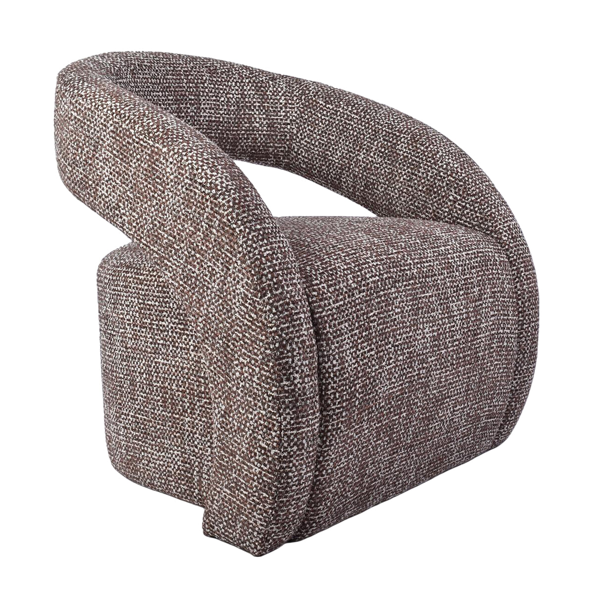 LABEL51 Organische Fauteuil Antibes Geweven stof - Cherry Chocolate | LABEL51