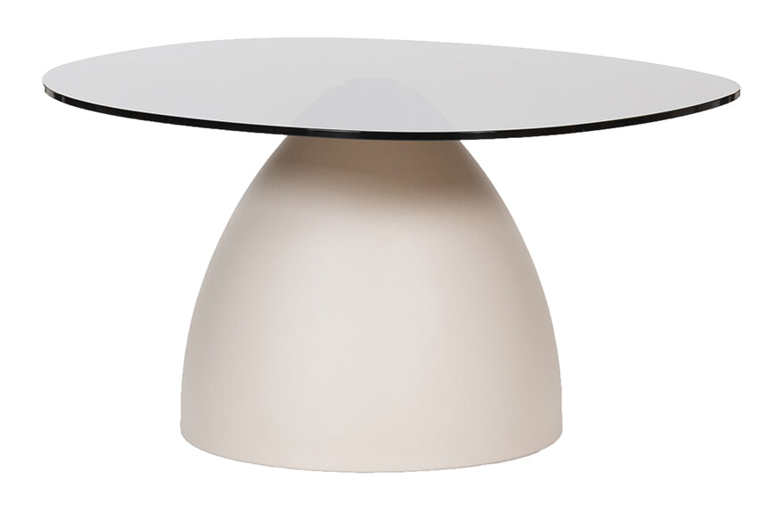 LABEL51 Ovale Salontafel Vera Glas en beton