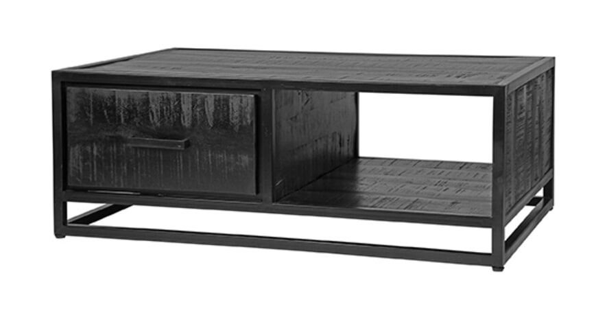 LABEL51 Salontafel Chili Zwart Mangohout