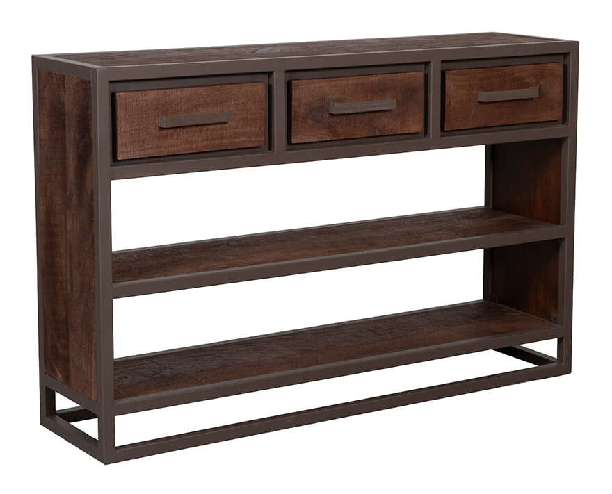 LABEL51 Sidetable Peru Mangohout en metaal