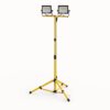 LED Bouwlamp op statief - 6500K - 2x50W - 5000lm - Incl. 3m kabel met stekker - Verstel- en kantelbaar - IP65 - 25.000 branduren - 2 jaar garantie | HOFTRONIC