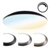 LED Bulkhead - Diameter 38cm - 25 Watt 2600 lumen - CCT Lichtkleur instelbaar - IP65 waterdicht - Vandalismeproof - Dimbaar - Plafonniere - Voor binnen en buiten - Chroom | HOFTRONIC