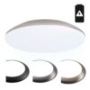 LED Bulkhead - Diameter 38cm - 25W 2600lm - 6500K daglicht wit - IP65 waterdicht - Vandalismeproof - Met noodaccu - Voor binnen en buiten - Chroom | HOFTRONIC