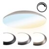 LED Bulkhead - Diameter 38cm - 25W 2600lm - CCT Lichtkleur instelbaar - IP65 waterdicht - Vandalismeproof - Dimbaar - Plafonniere - Voor binnen en buiten - Chroom | HOFTRONIC