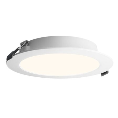 LED Downlight ECO - inbouwspot - mini LED paneel - 18 Watt 1820 lumen - Rond - 2700K warm wit - diameter 220mm - plat 27mm | HOFTRONIC