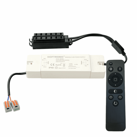 LED Driver - Dimbaar - 36 Watt - Geschikt voor 12 Volt inbouwspots - Incl. afstandsbediening - IP40 - Wit | HOFTRONIC