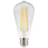 LED Filament lamp E27 - 11 Watt 1521 Lumen - ST64 Edison - 2700K Warmwit licht - Dimbaar - Helder glas | HOFTRONIC